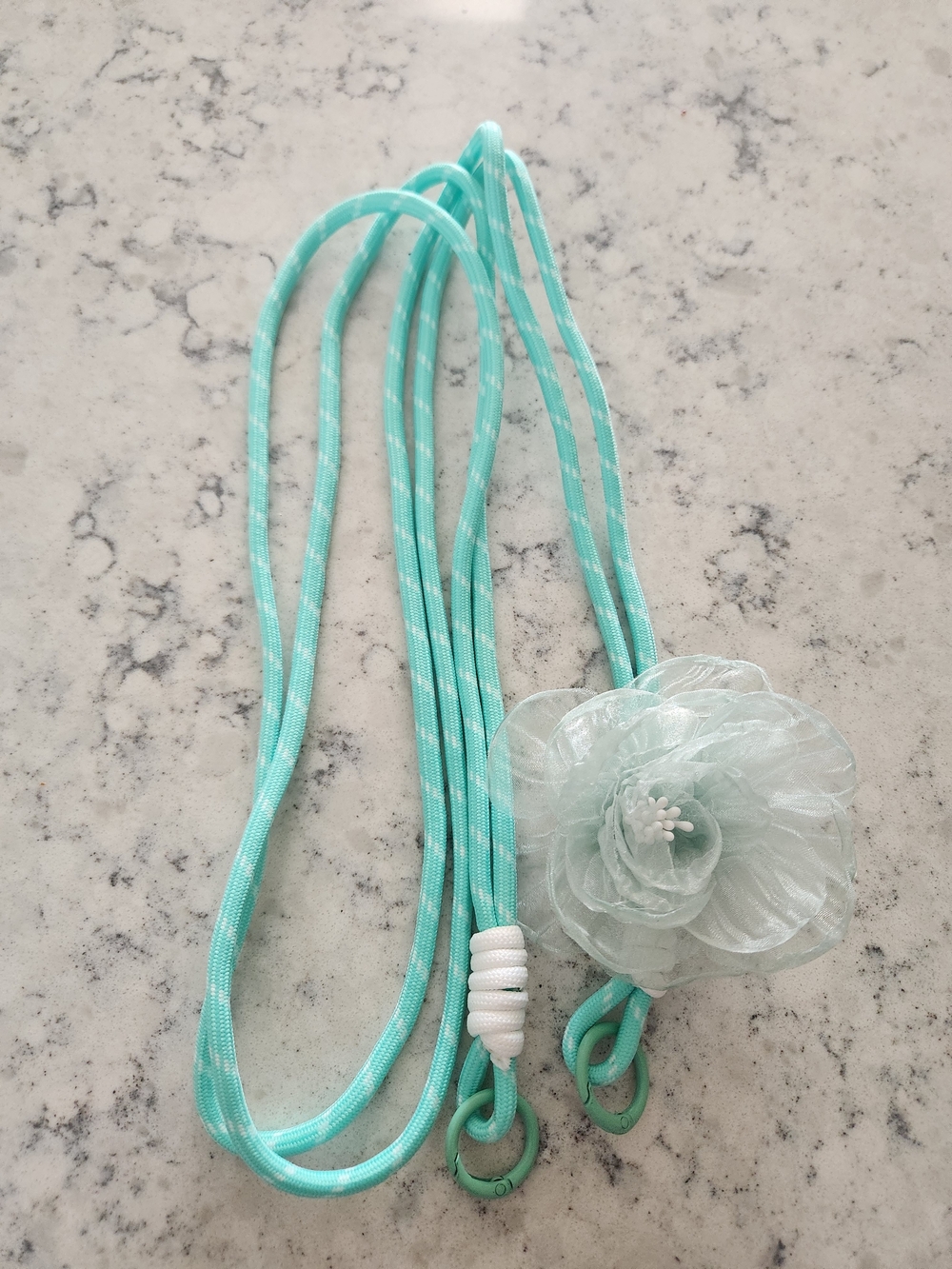 Turquoise Floral Phone Chain